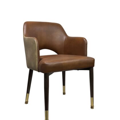 Alaric Mid-Century Modern Contract Grade Dining Arm Chair