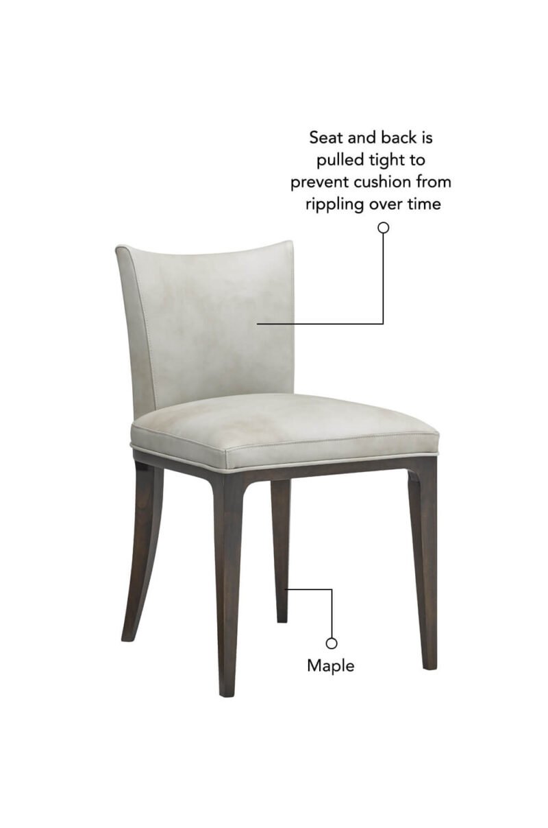 Charlie #4829L-10 Modern Low Back Wood Dining Side Chair - Image 3