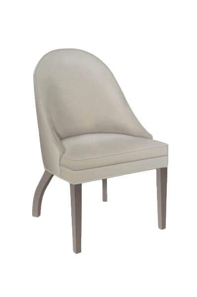 35 Transitional Upholstered Wood Dining Barrel Chair