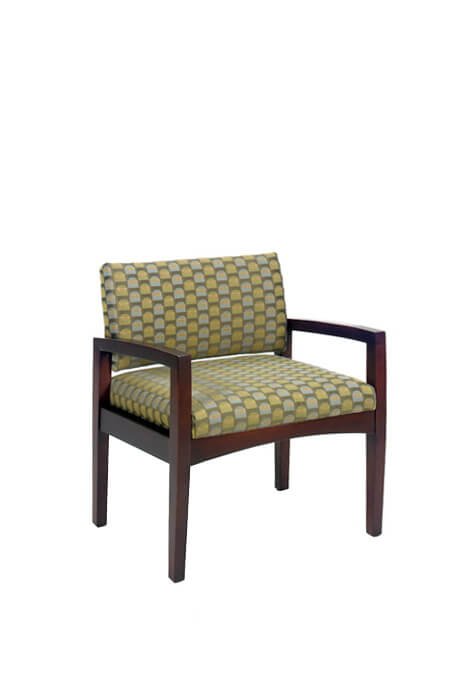631 Transitional Upholstered Wood Bariatric Arm Chair