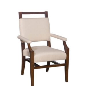6622-STA Transitional Upholstered Wood Stacking Arm Chair