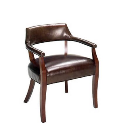 87 Transitional Upholstered Wood Dining Arm Chair