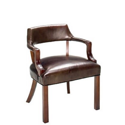 88 Transitional Upholstered Wood Dining Arm Chair